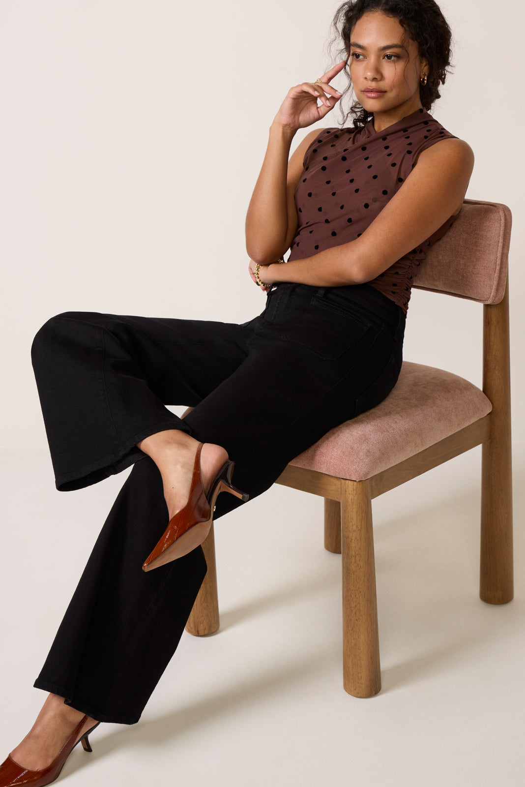 Petite Good Waist Palazzo Jeans