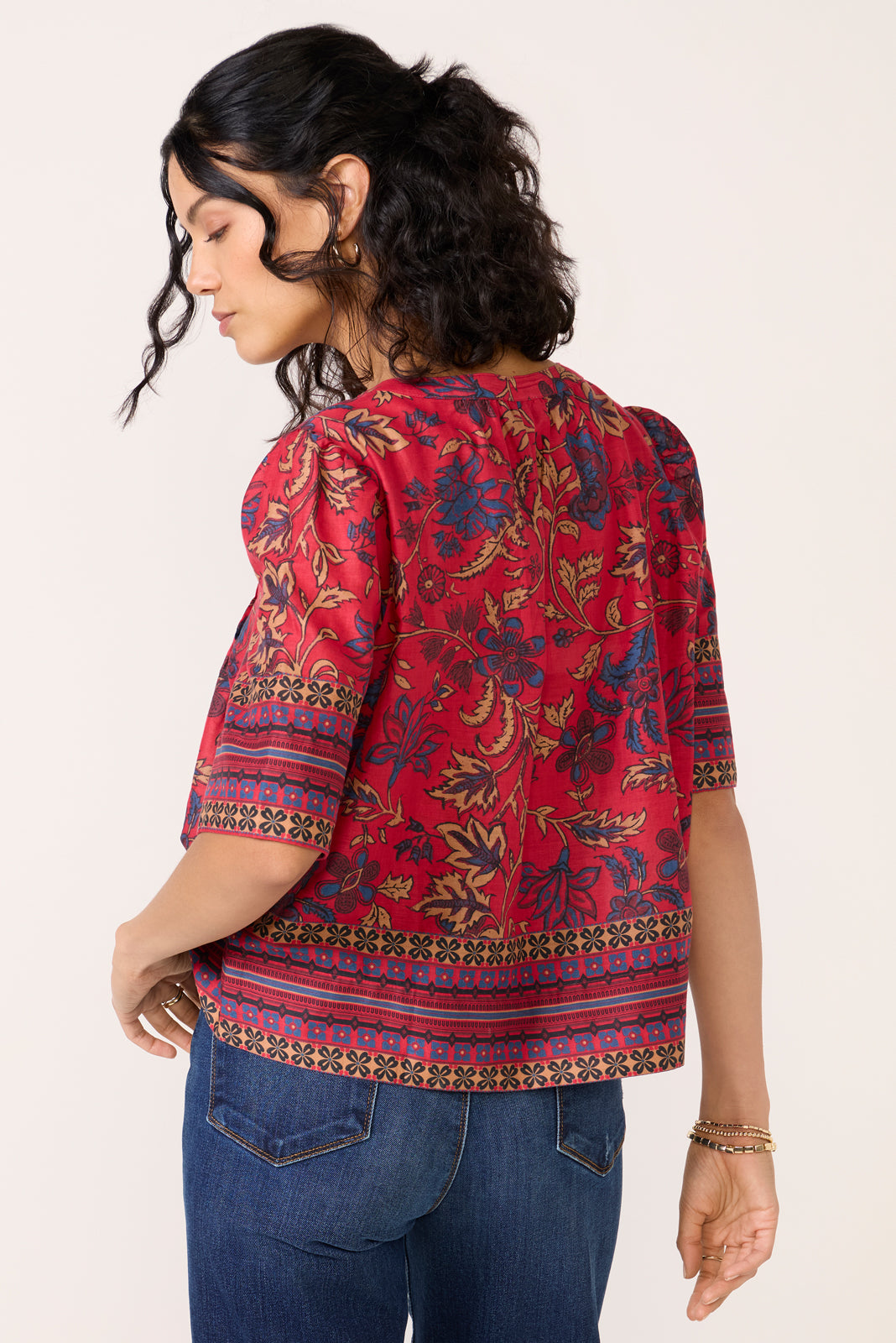 Maxine Split Neck Blouse