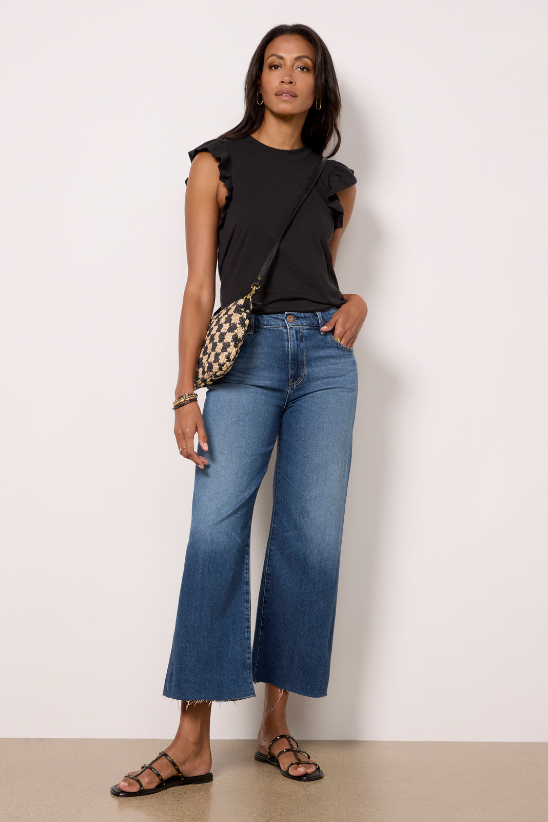 Saige Wide Leg Crop - Main Image