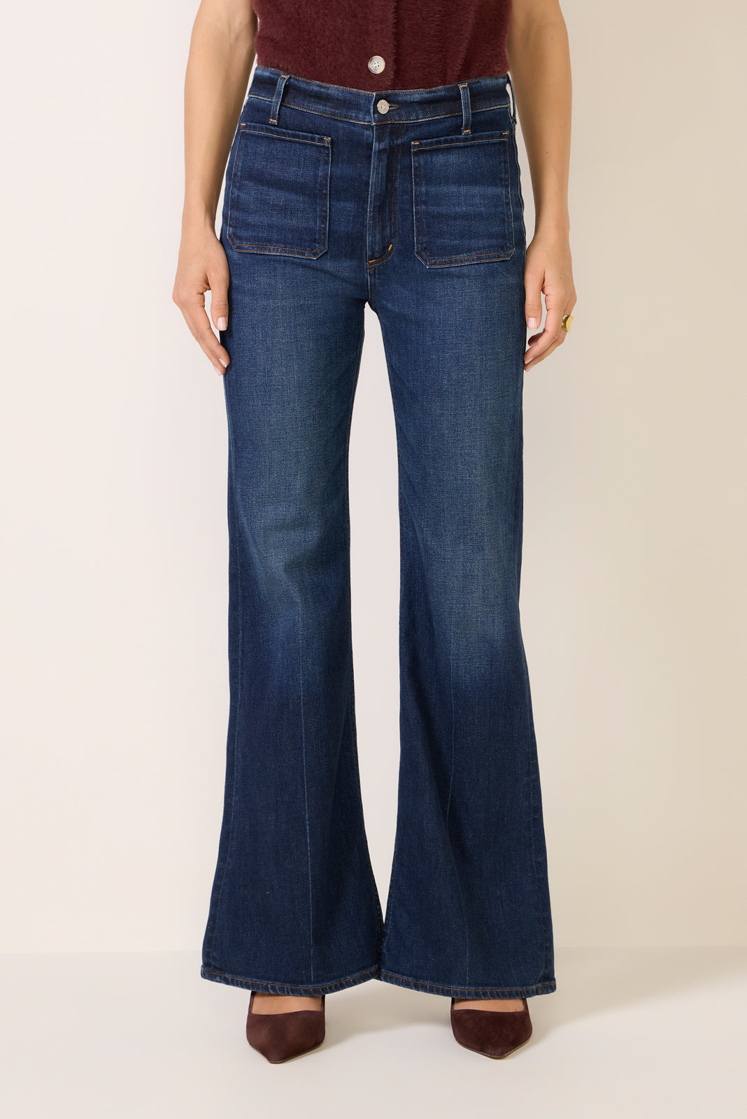 Kimberly Patch Pocket Bootcut Jean