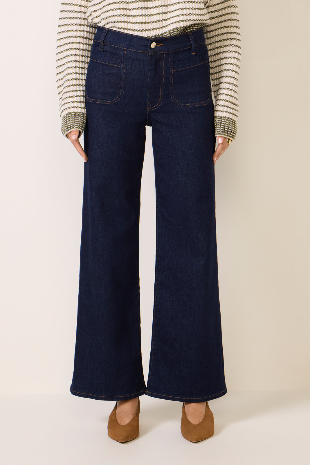 Slim Palazzo Modernist Pocket