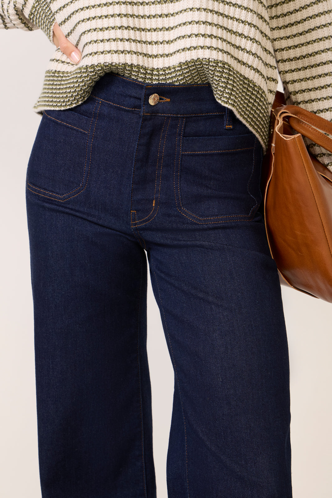 Slim Palazzo Modernist Pocket