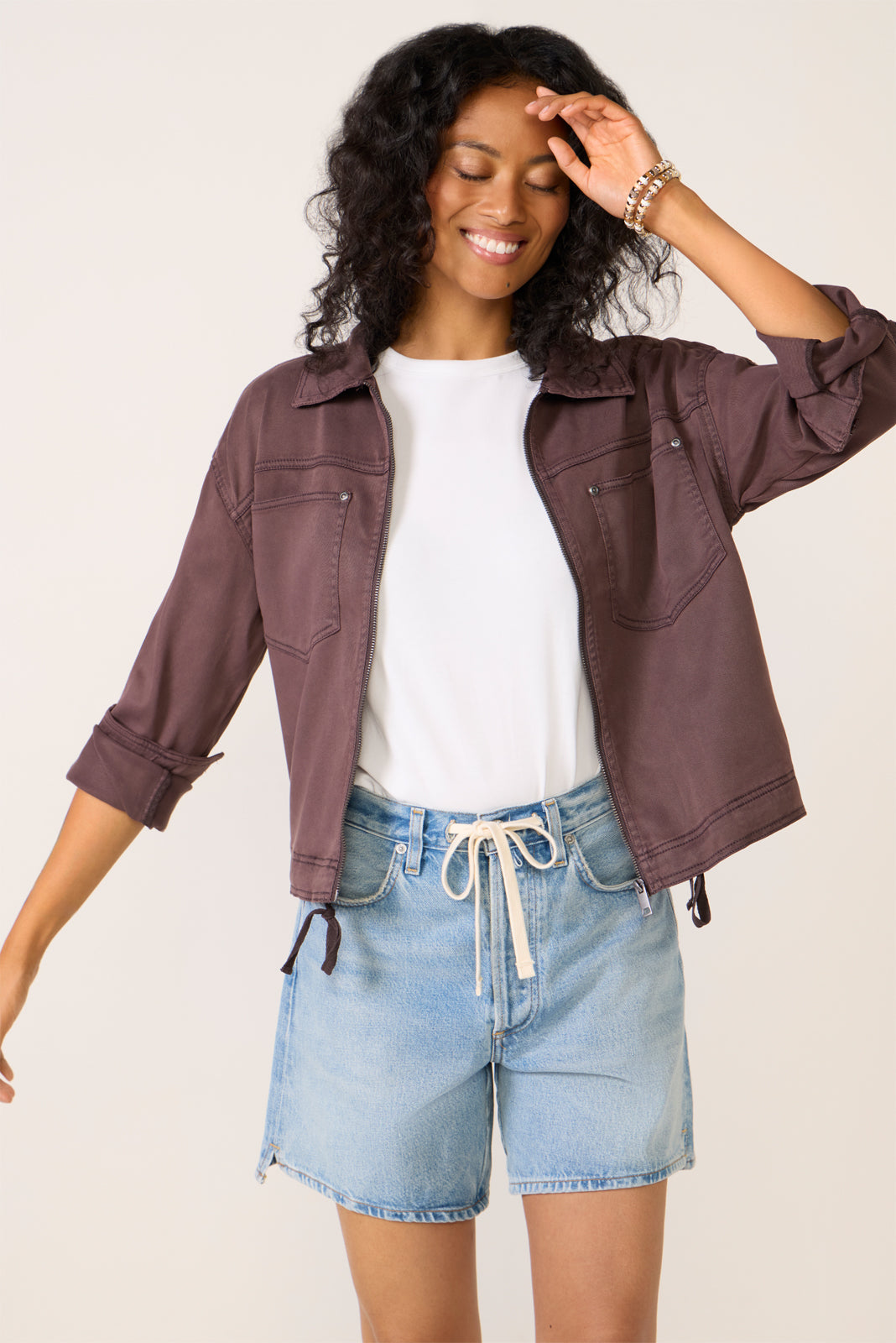 Bobbie Zip Utility Jacket