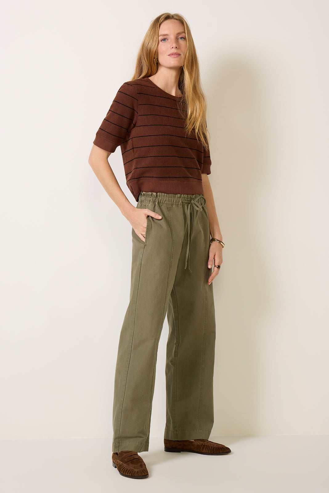 Cotton Twill Drawstring Pant