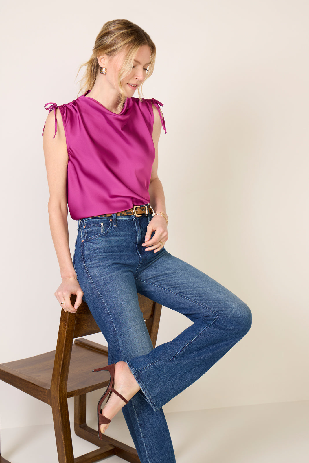 Saylor Tie Shoulder Top