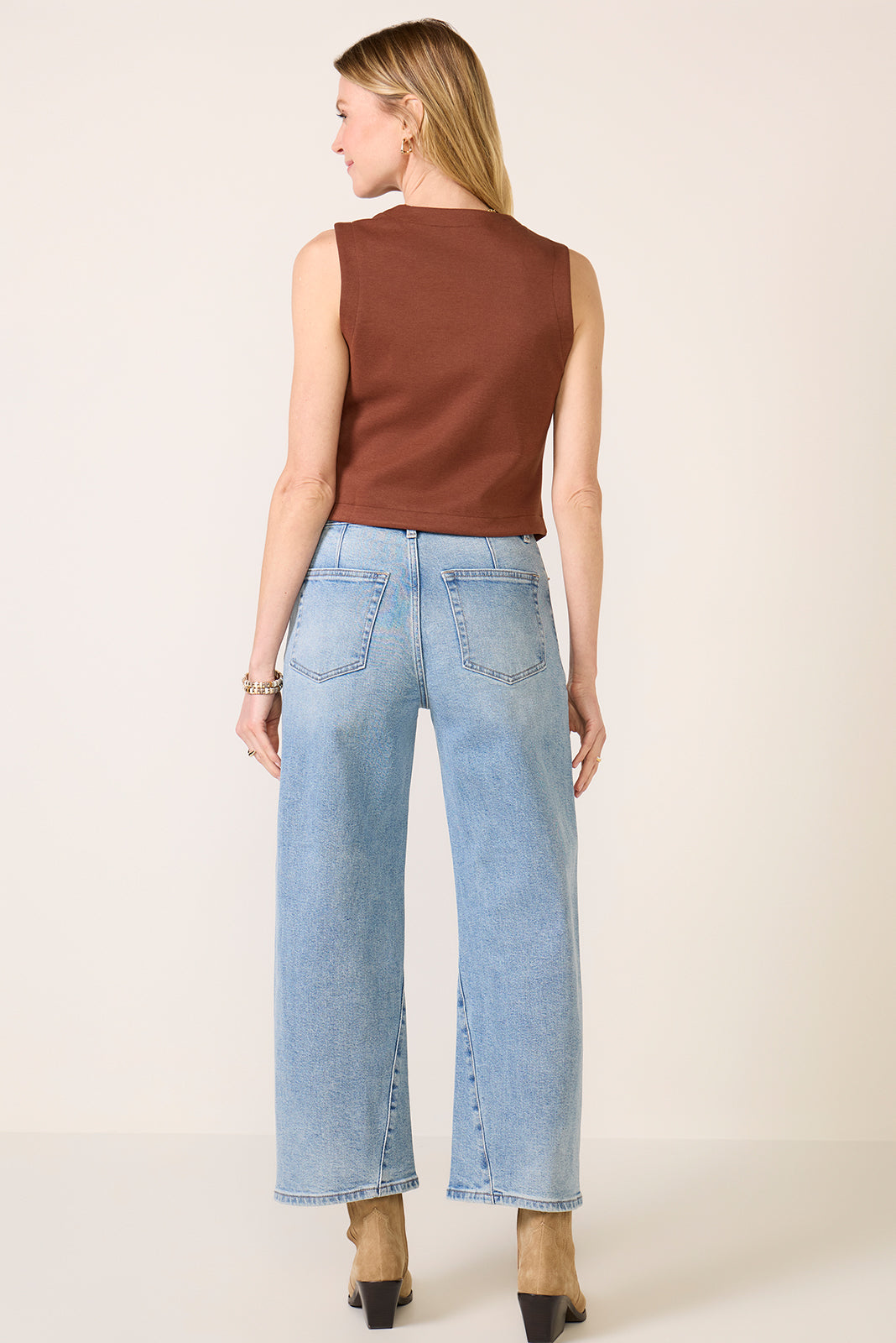 Kyra W/ Seaming Wide Leg Jean
