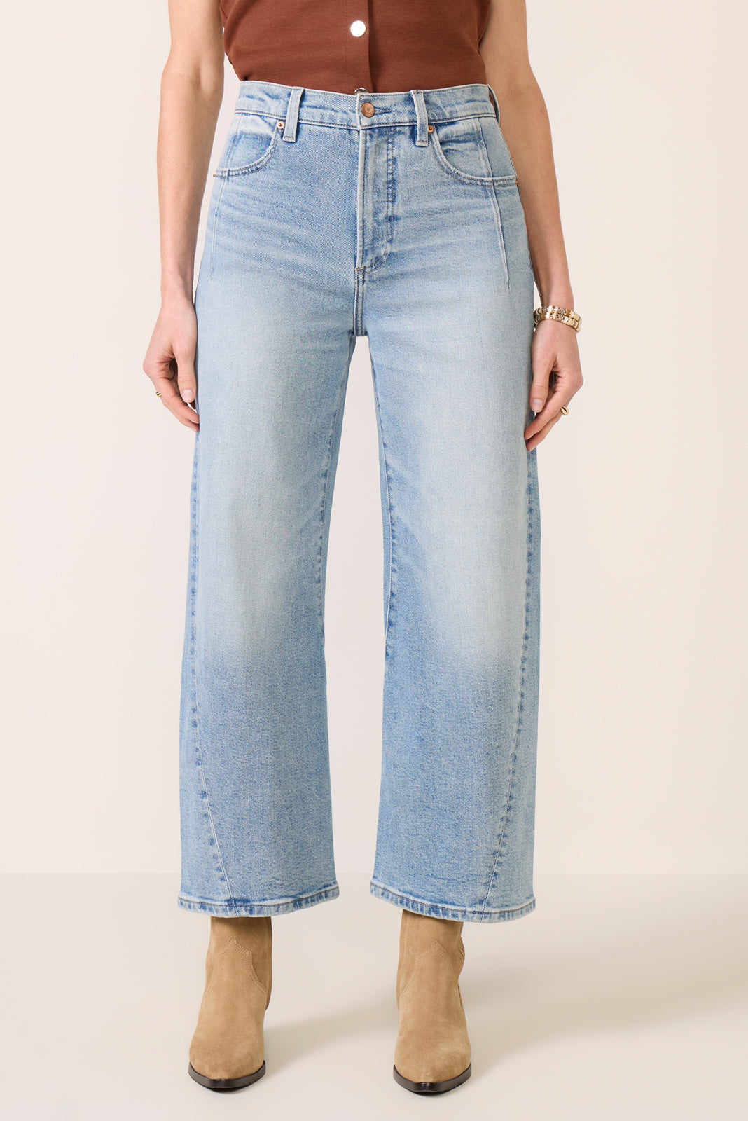 Kyra W/ Seaming Wide Leg Jean