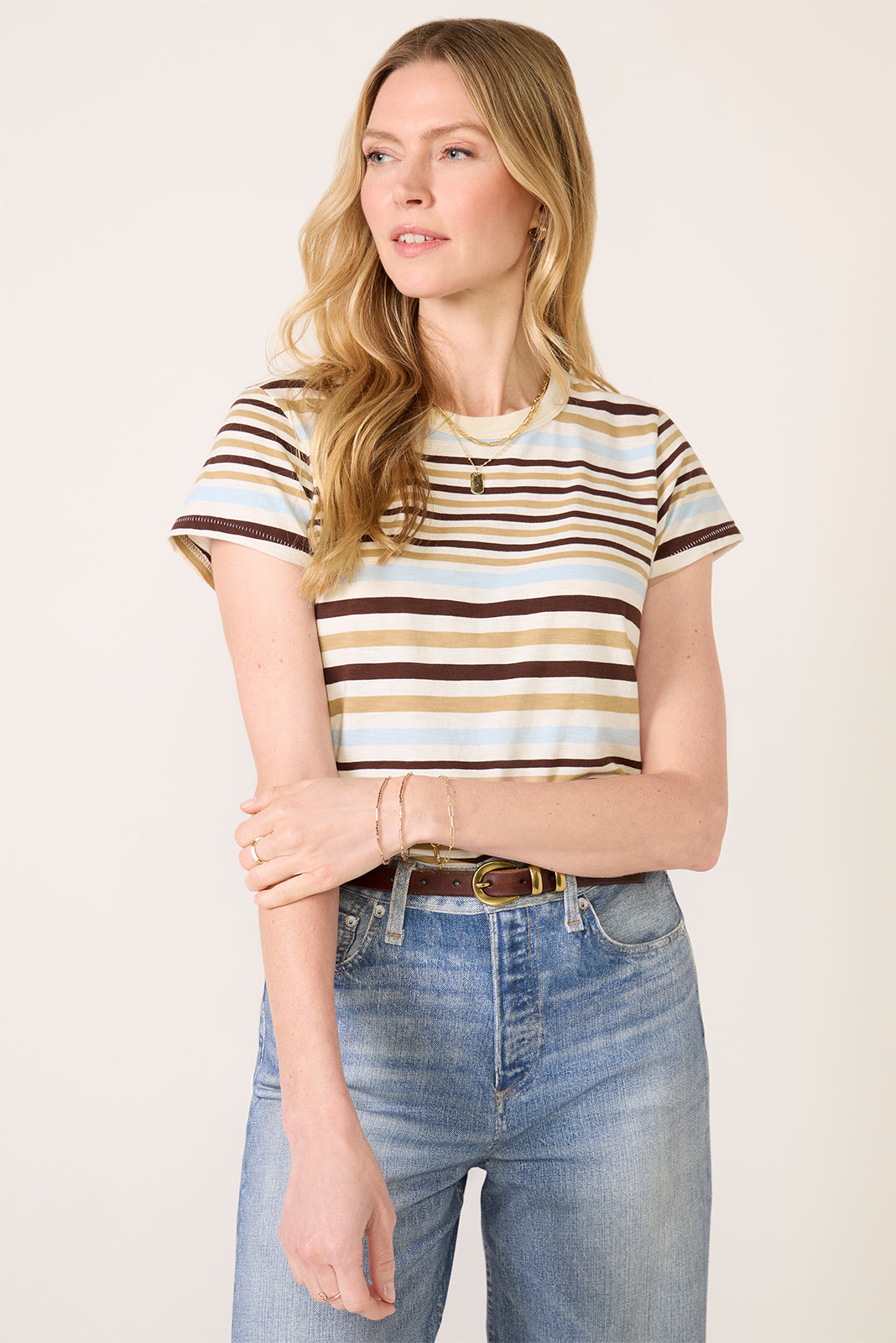 The Slub Stripe Tee