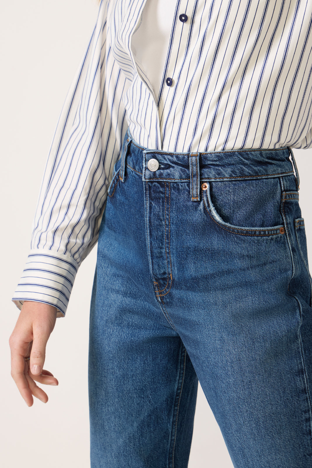 Cynthia High Rise Straight Jeans
