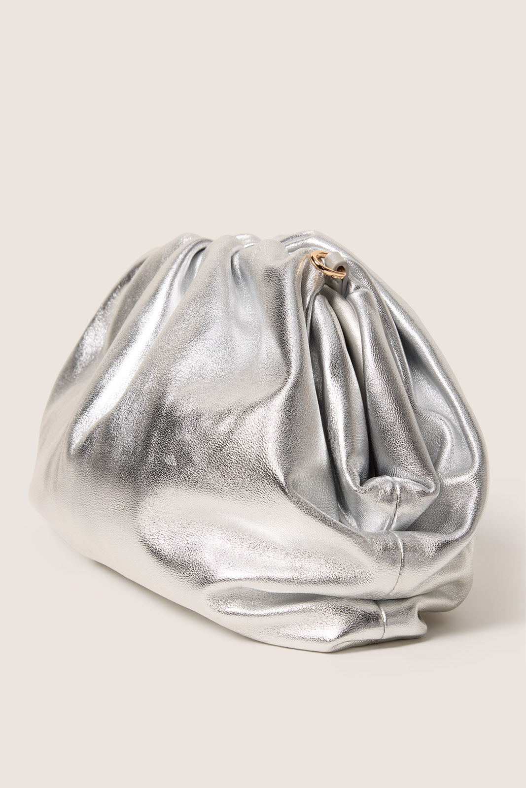 Ryan Metallic Leather Clutch
