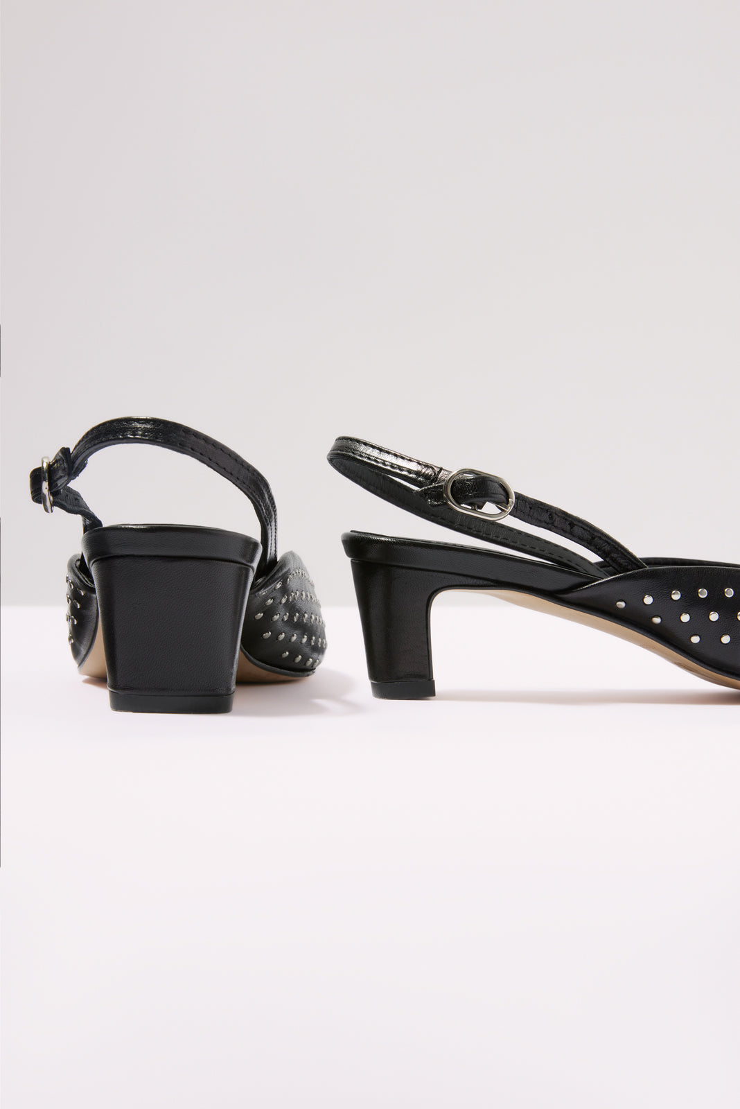 Lindy Studs Leather Pump