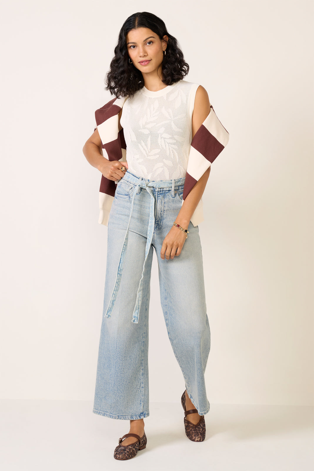 Good Waist Palazzo Crop Jean