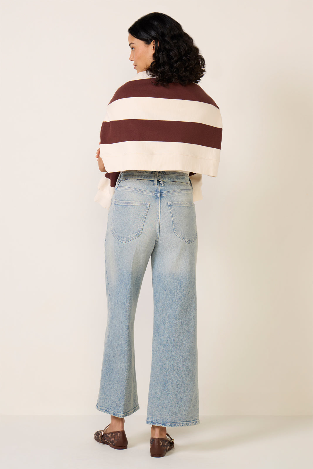 Good Waist Palazzo Crop Jean