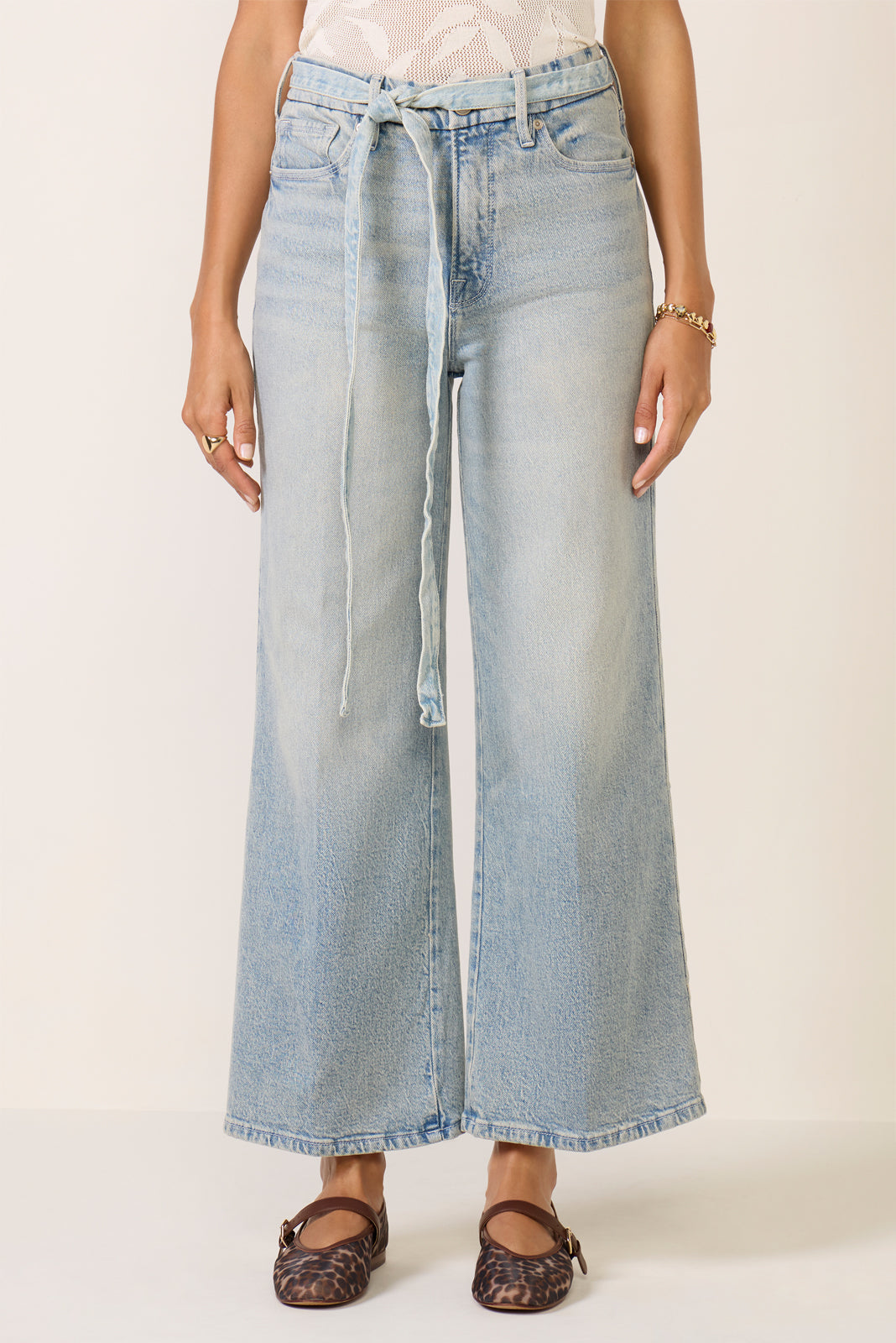 Good Waist Palazzo Crop Jean