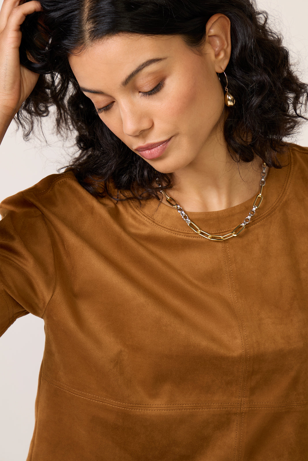 Kimberly Faux Suede Top