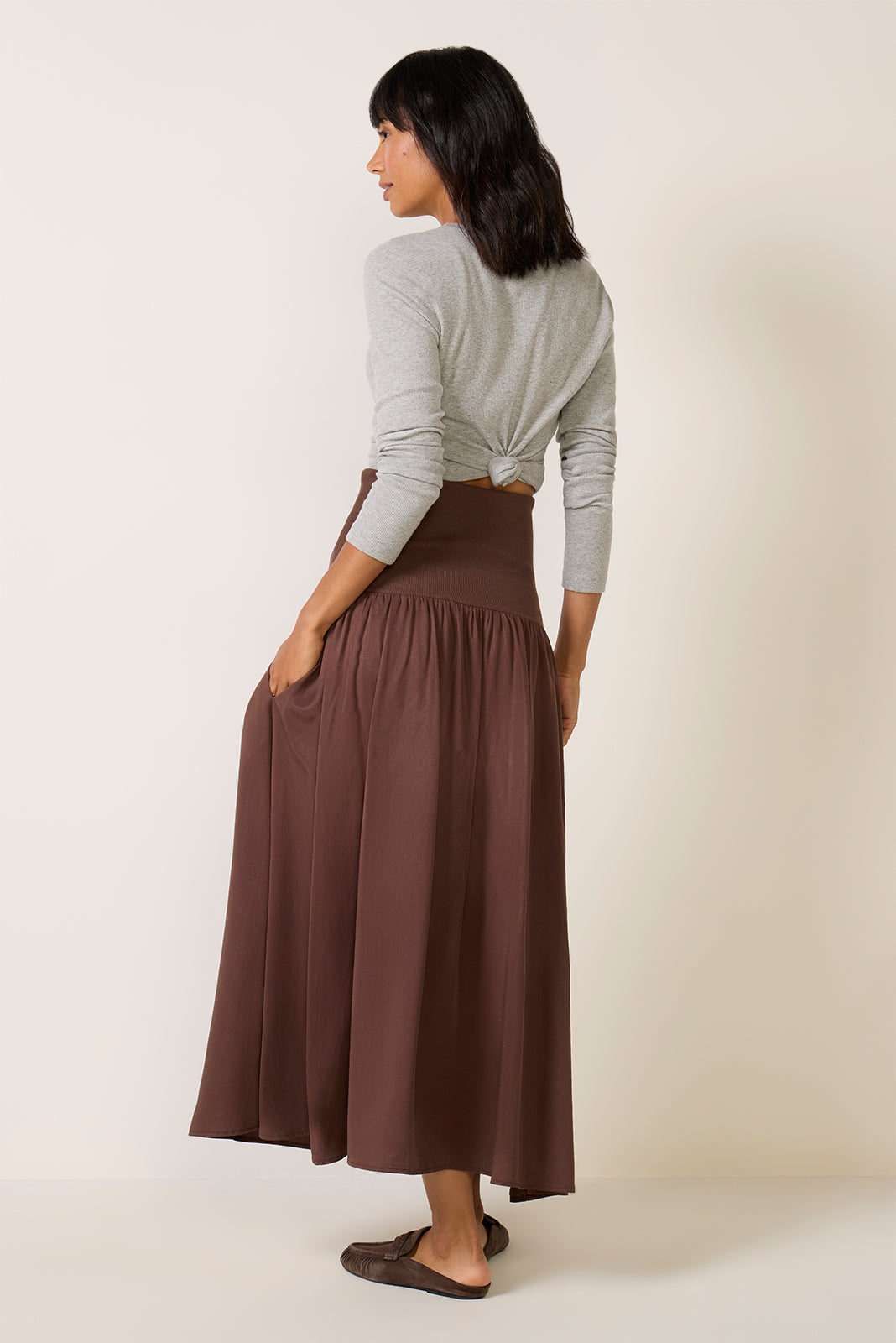 Odessa Knit Waist Maxi Skirt
