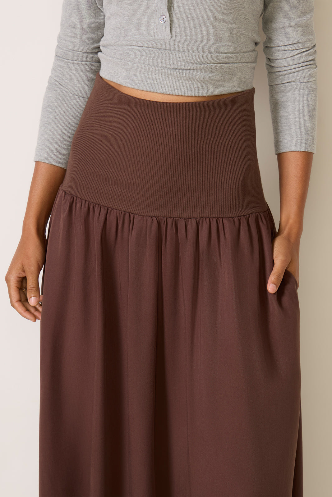 Odessa Knit Waist Maxi Skirt