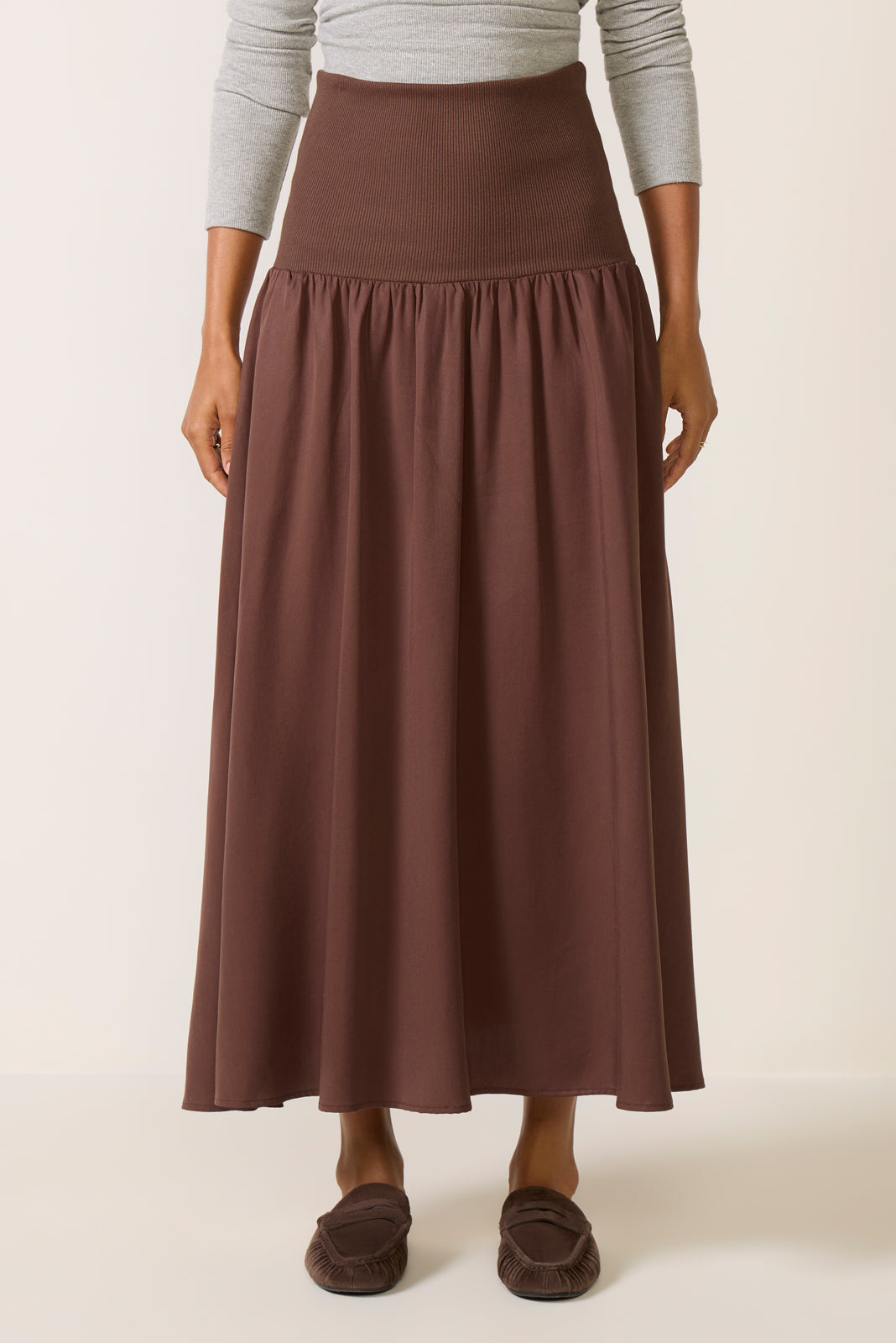 Odessa Knit Waist Maxi Skirt