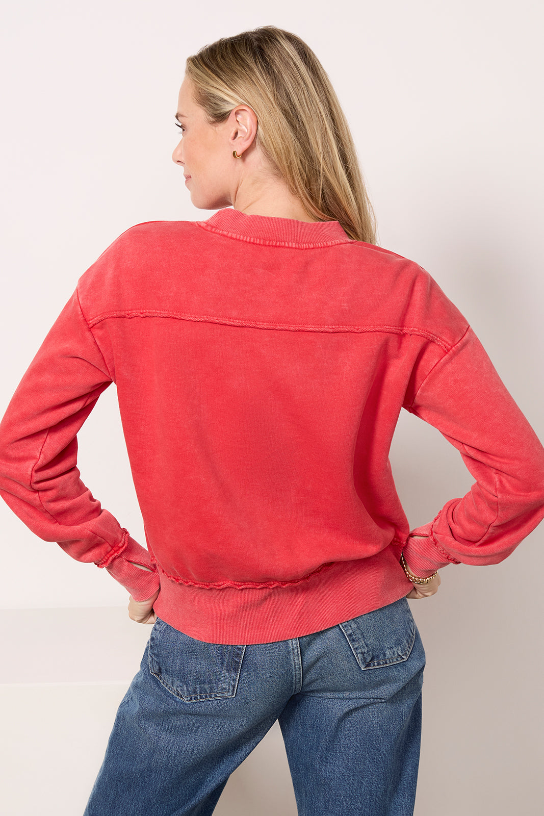 Charlotte Washed Pocket Crew