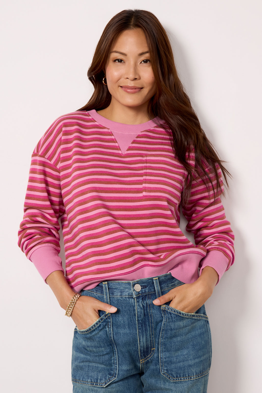 Charlotte Washed Pocket Crew