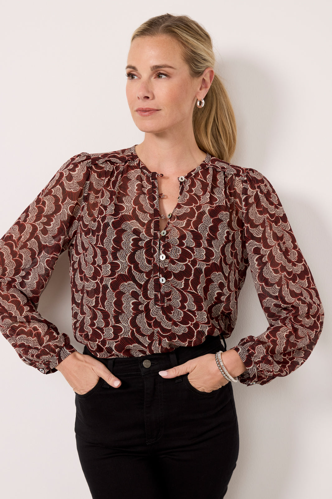 Alanna Chiffon Blouse - Main Image