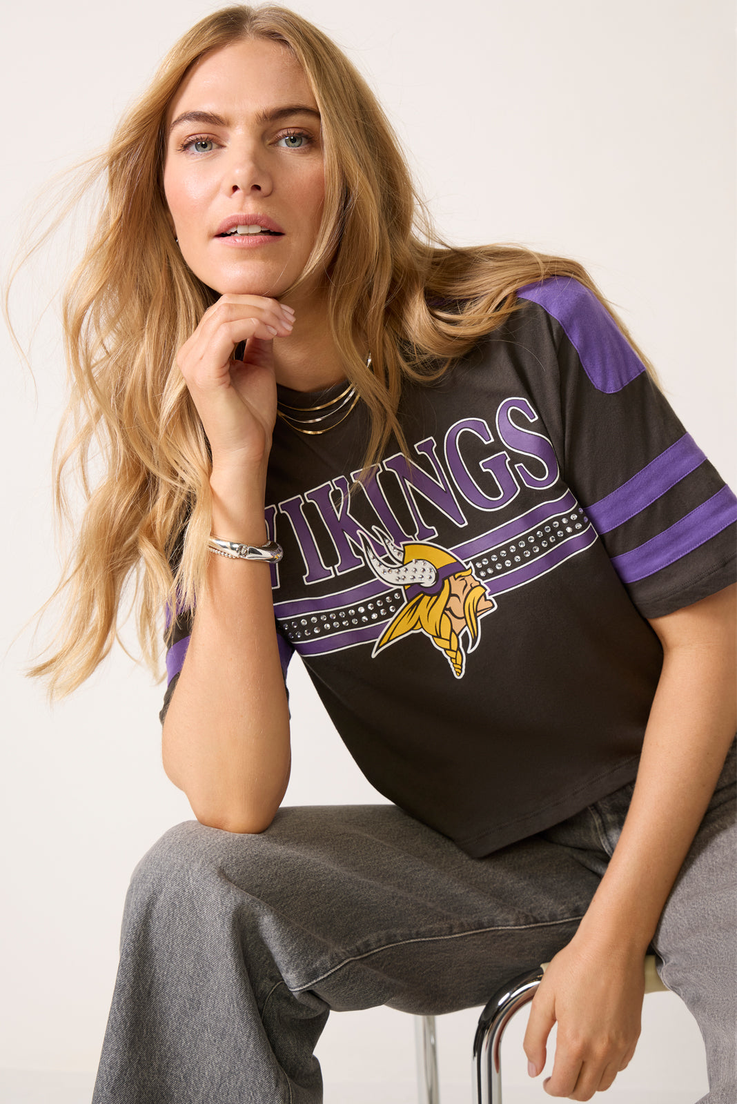 Vikings Bling Crop Tee