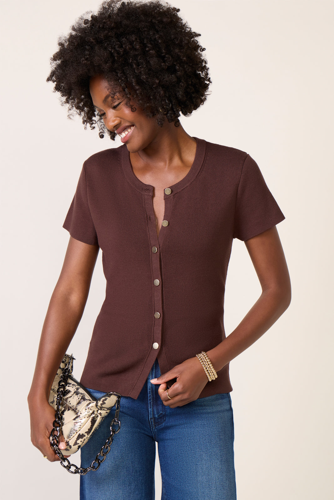 Eden Button Front Sweater