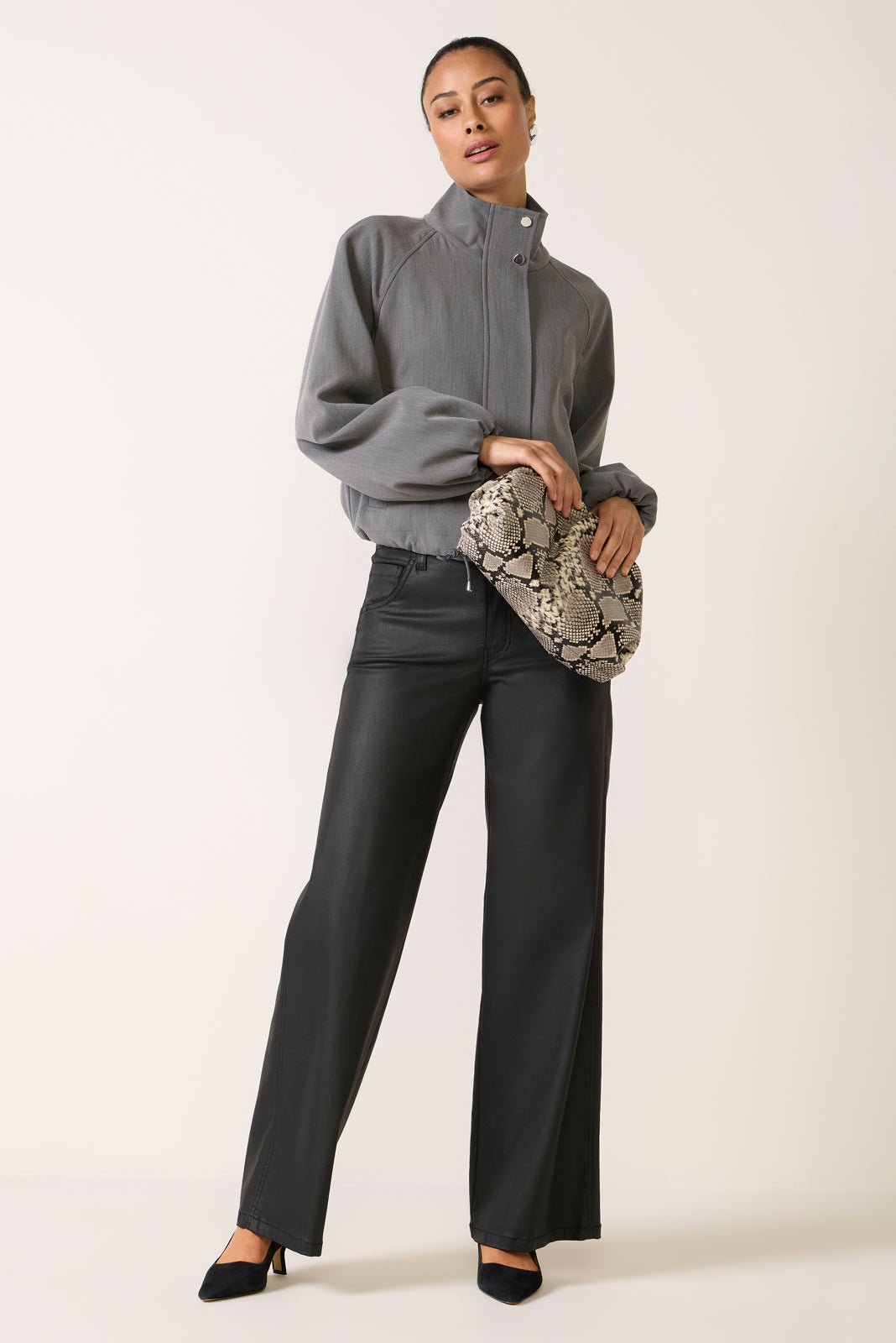 Jodi Coated Straight Pant