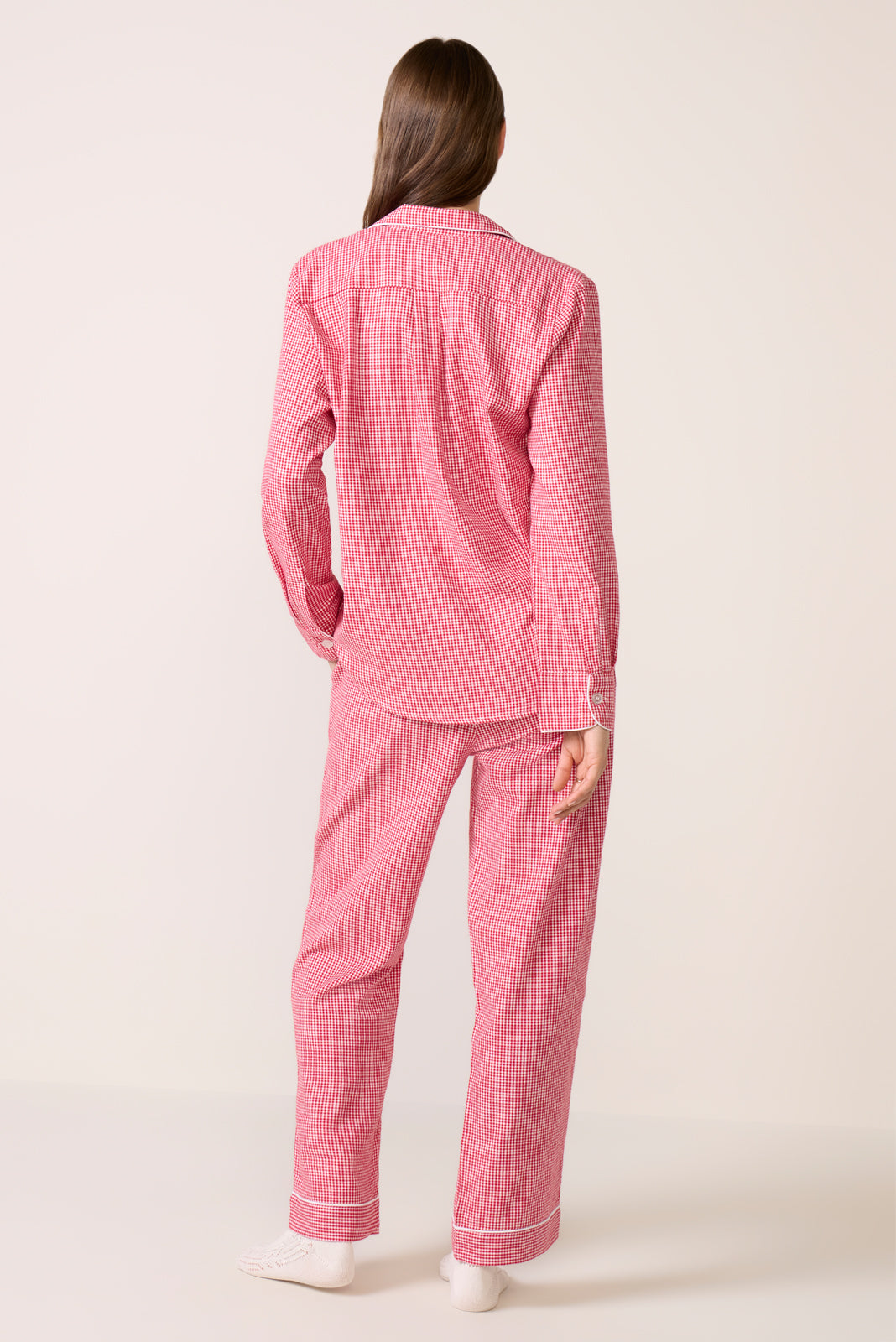 Red Mini Gingham Pajama Set