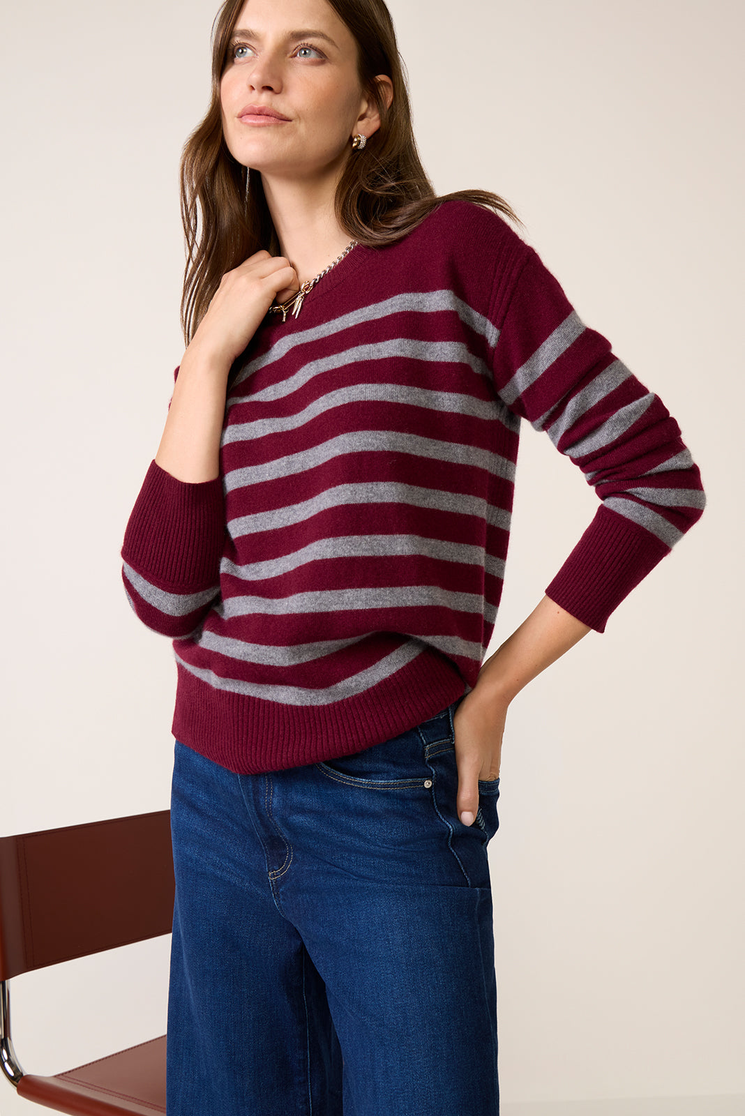 Minka Long Sleeve Cashmere Sweater