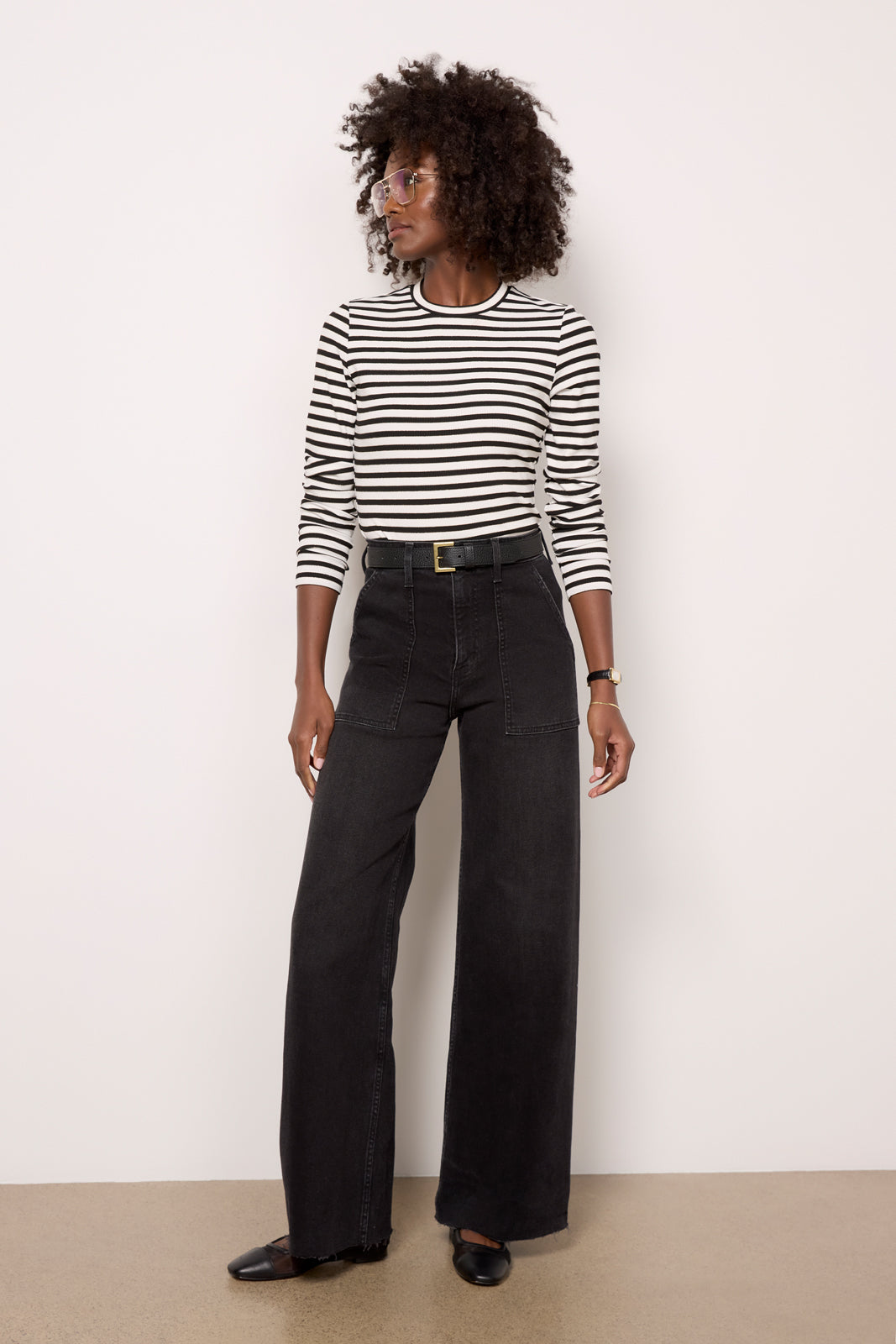 Rilo Lurex Stripe Top