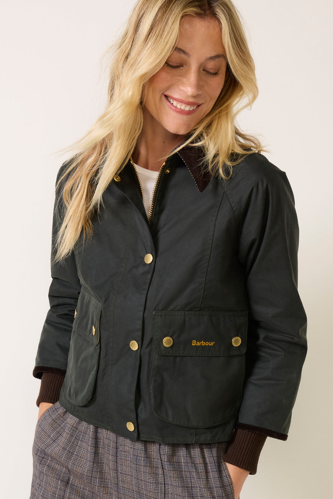 Cropped Beadnell Wax Jacket