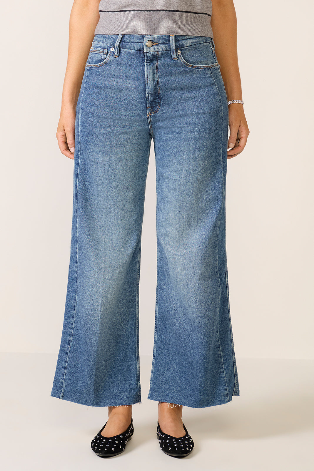 Good Skate Crop Wide Leg Jean