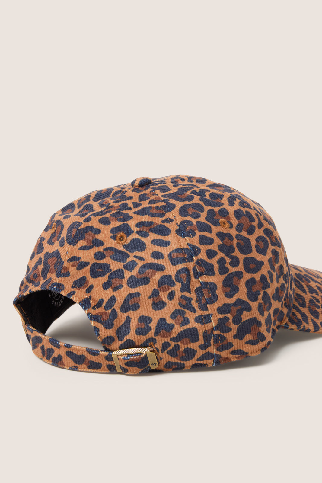 Leopard Corduroy Baseball Cap