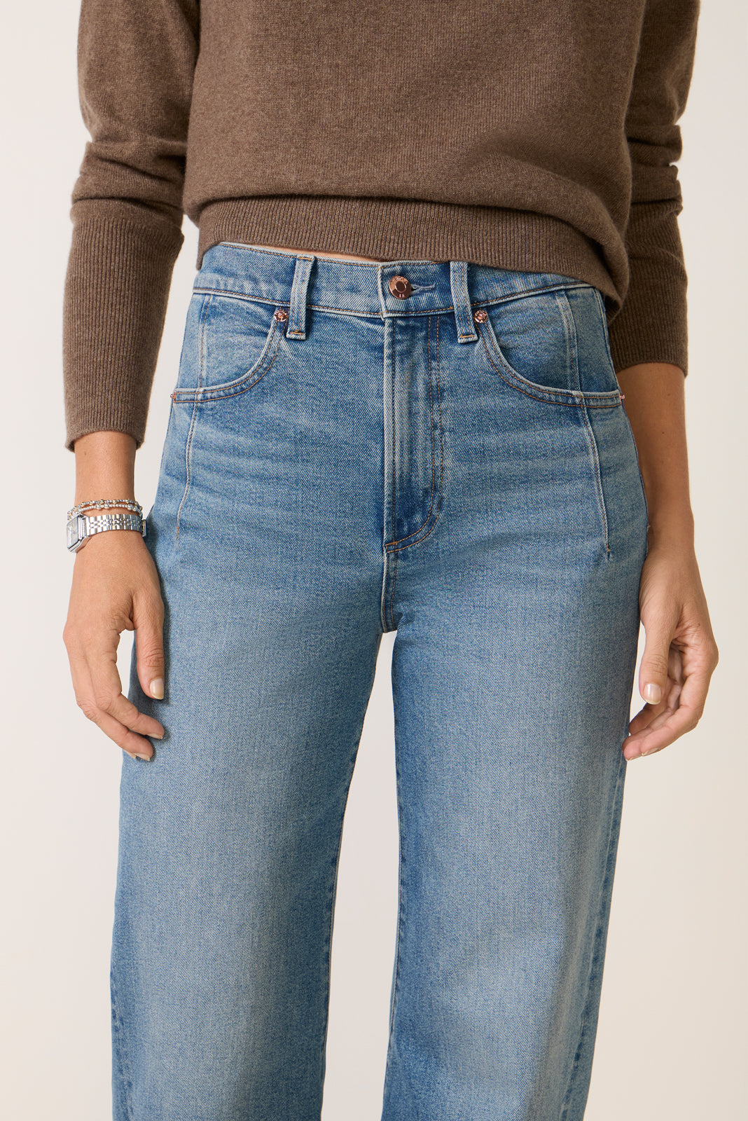 Kyra Bowed Wide Leg Jean