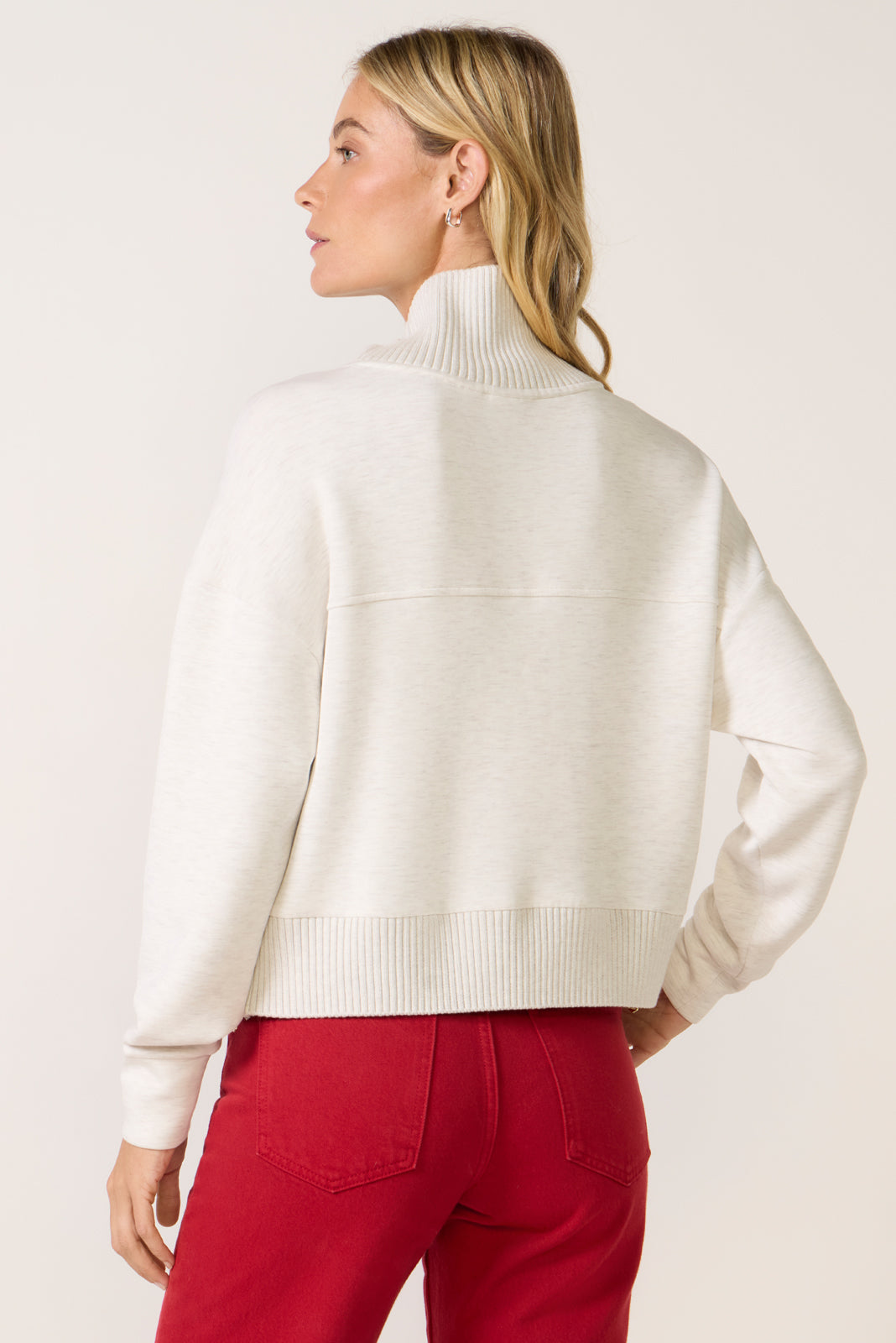 Celia High Neck Crop Sweat