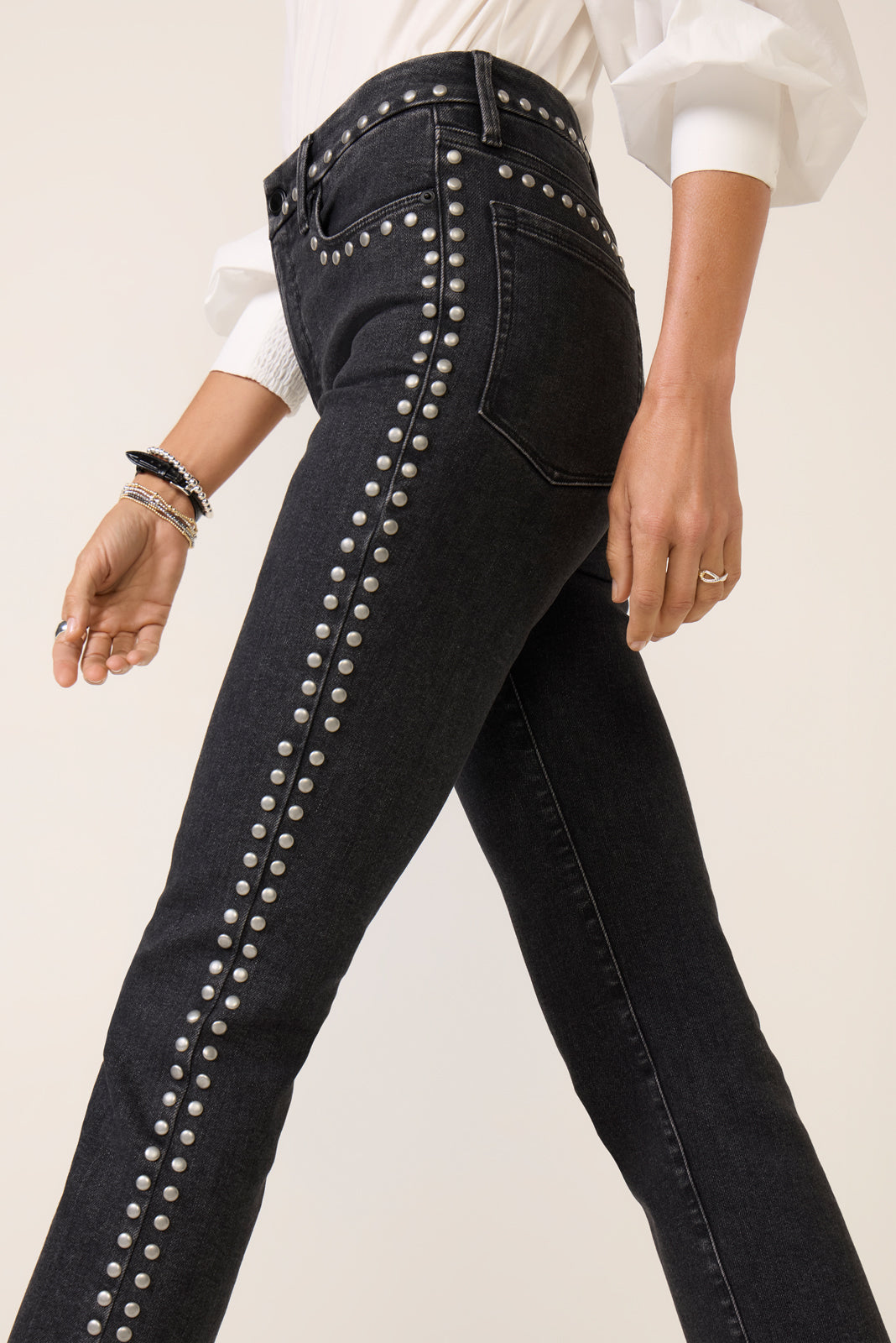 Studded Good Legs Straight Jean
