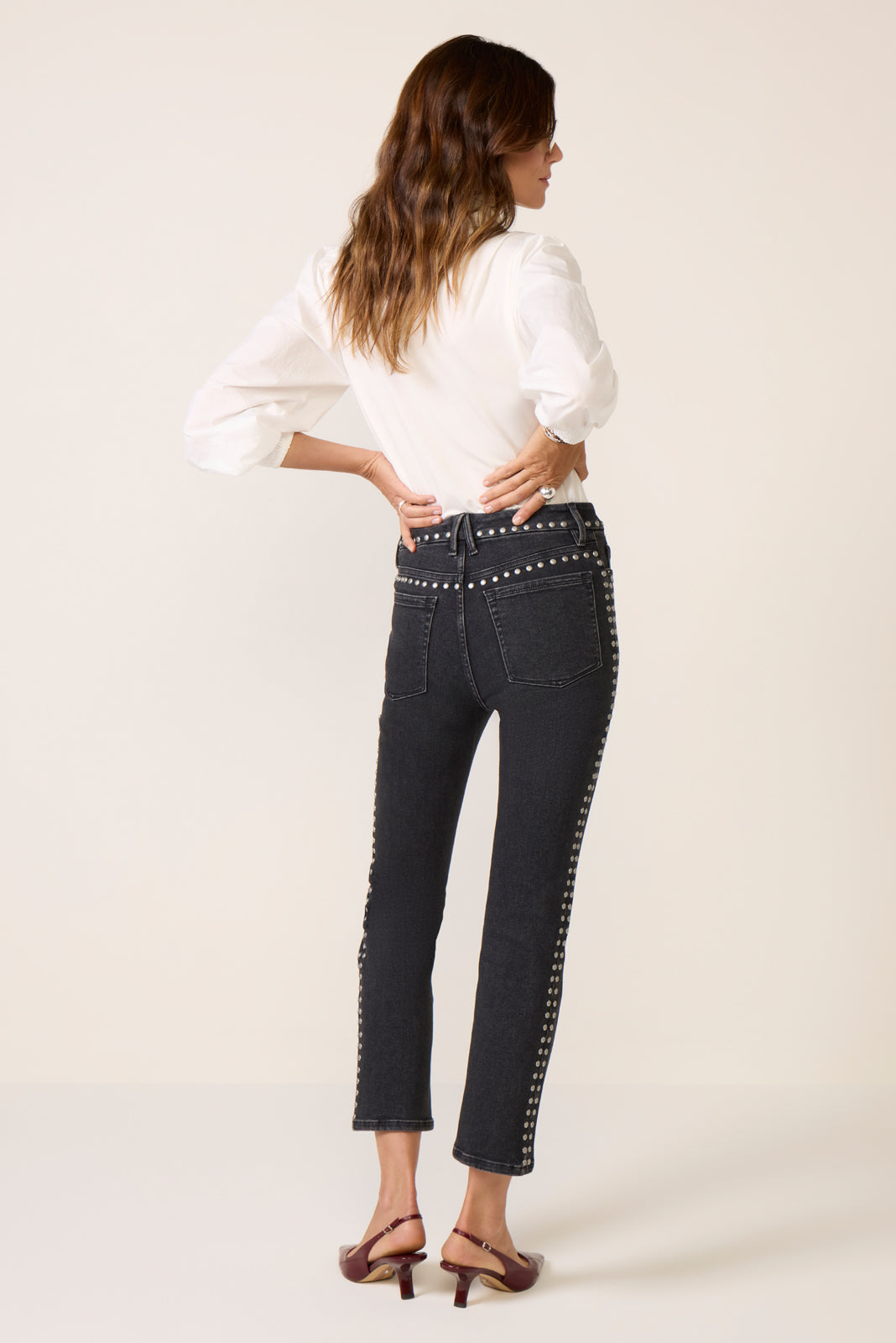 Studded Good Legs Straight Jean