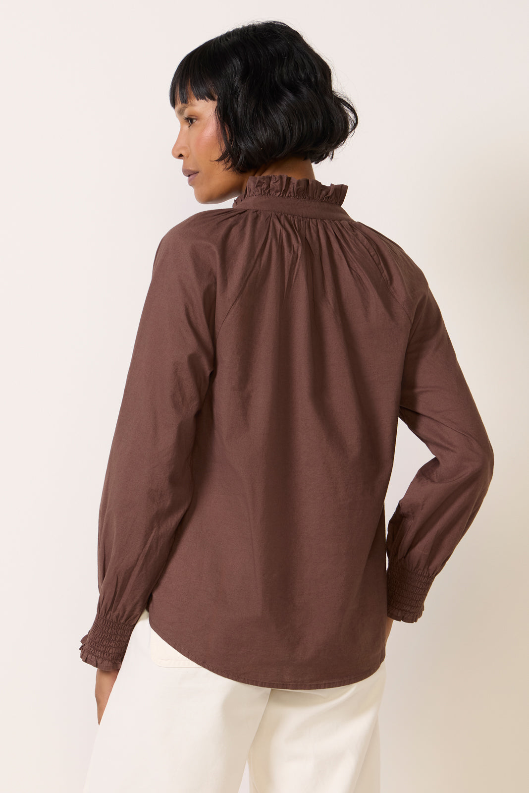 Ruffle Neck Shirt