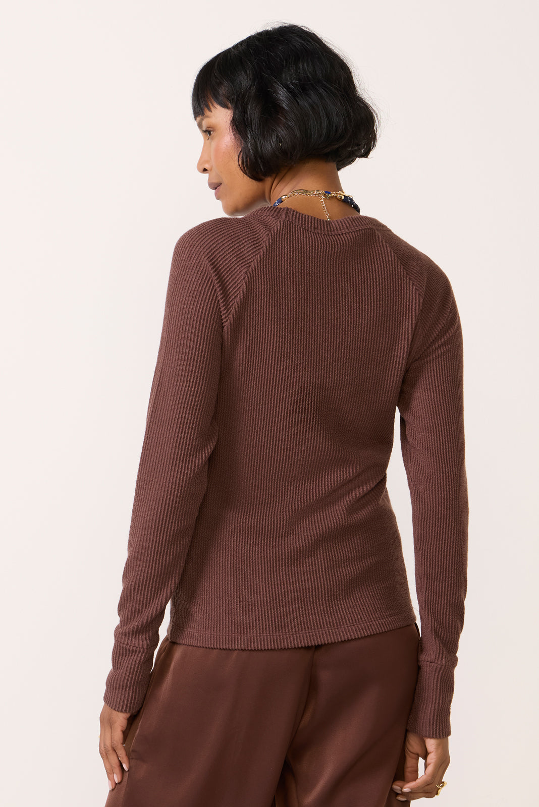 Perry Raglan Washed Rib Top