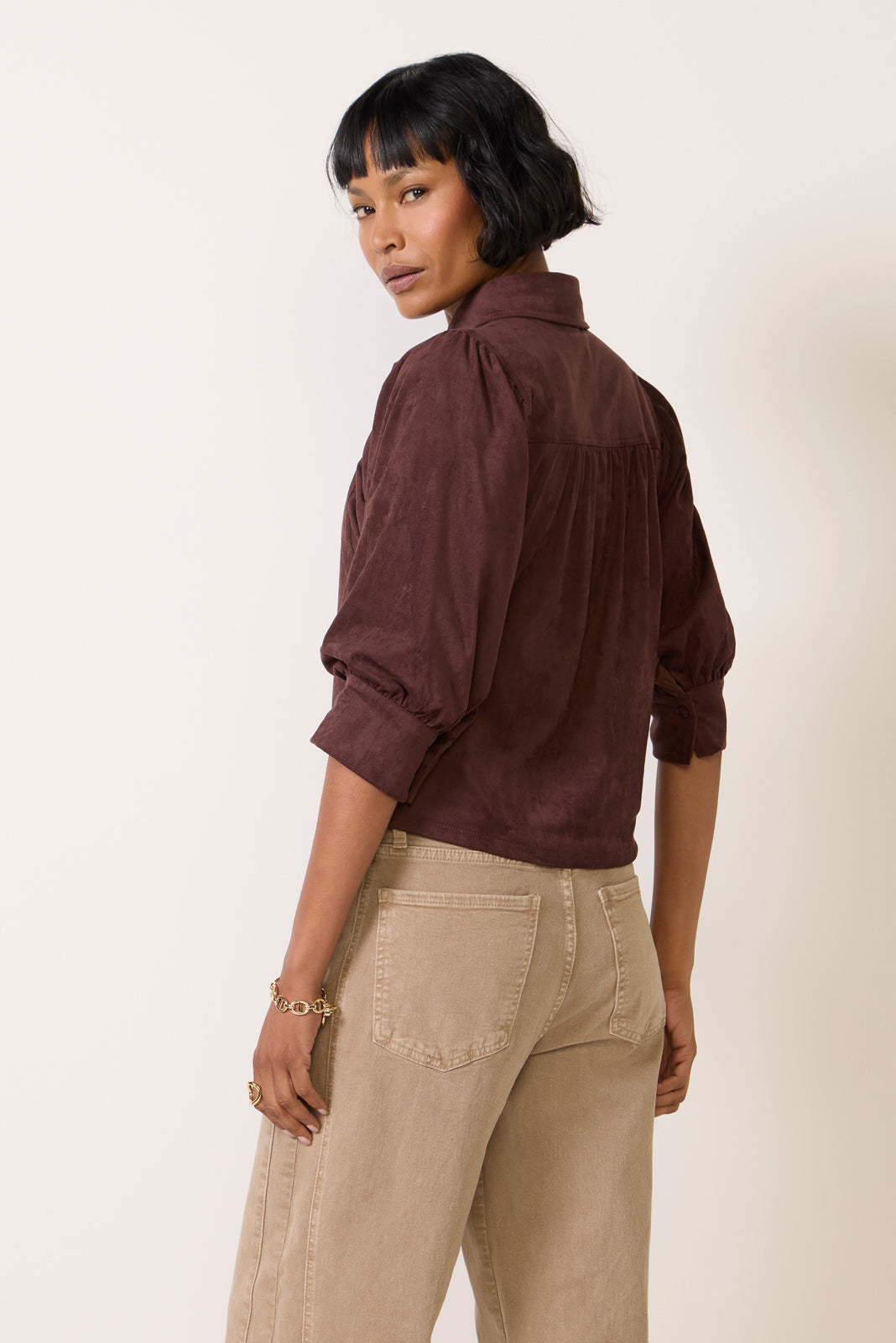 Kaya Faux Suede Top
