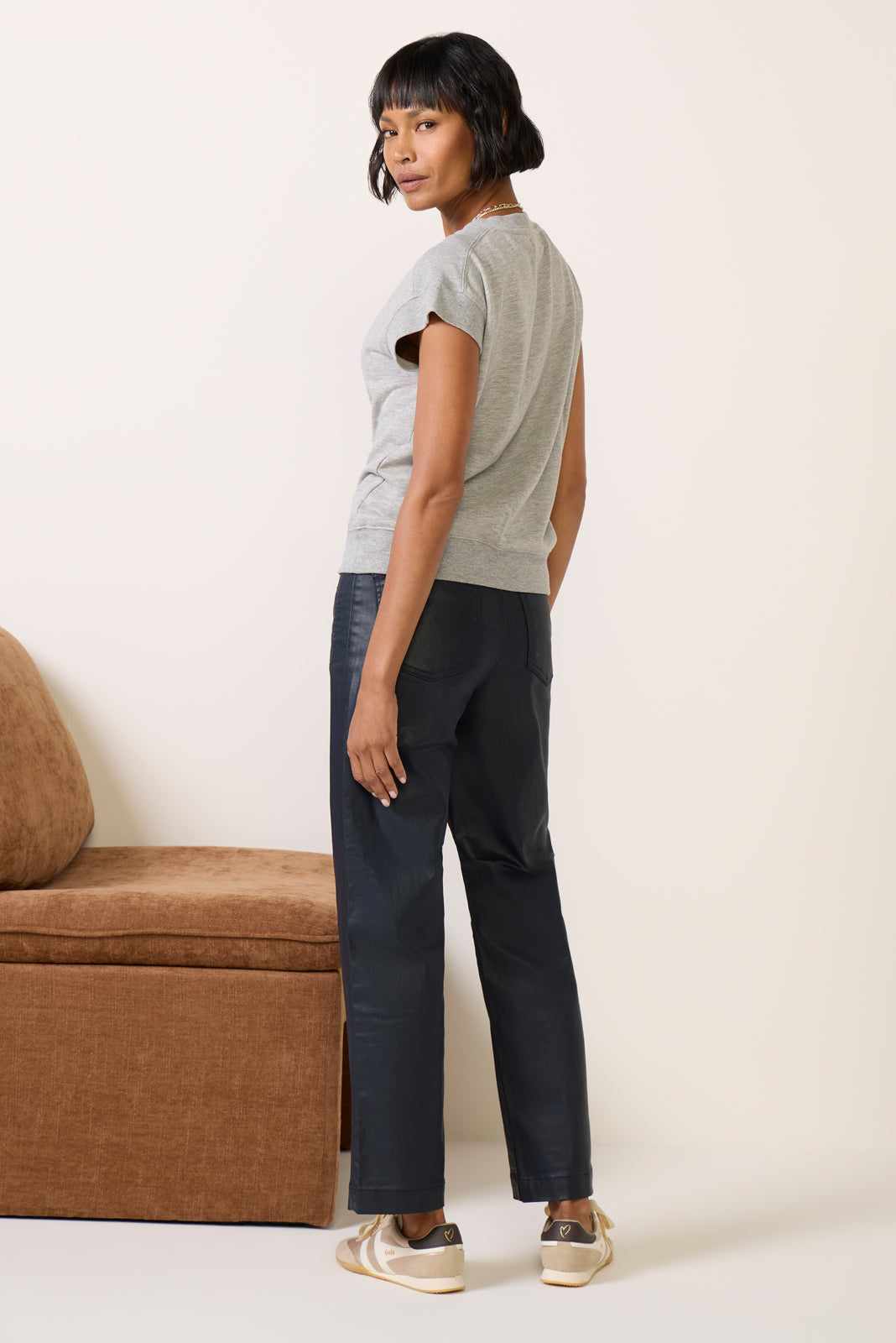 Avery Coated Straight Leg Pant
