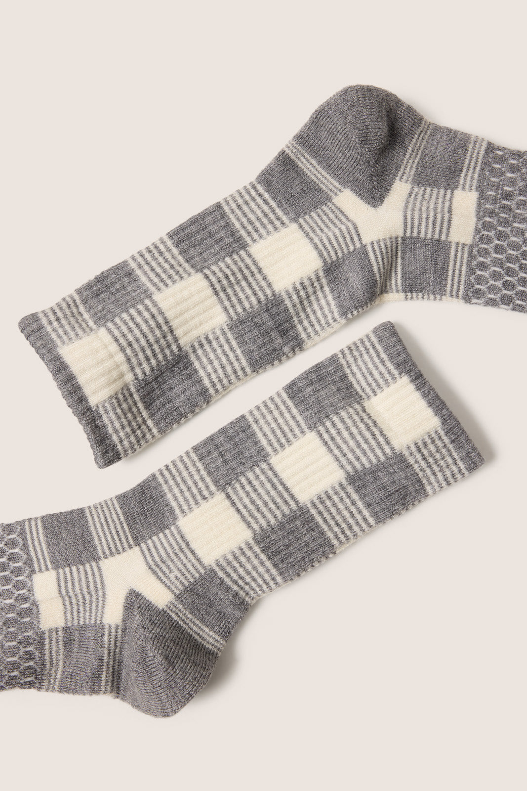 Heather Merino Blend Gingham Half Calf