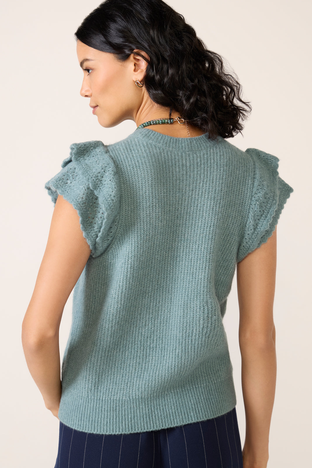 Stasia Flutter Sleeve Pullover