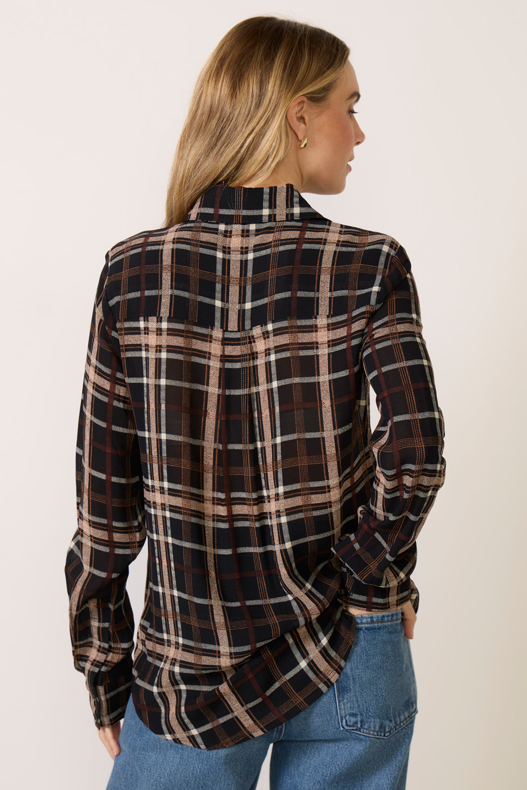 Meet In Paris Tie Neck Blouse