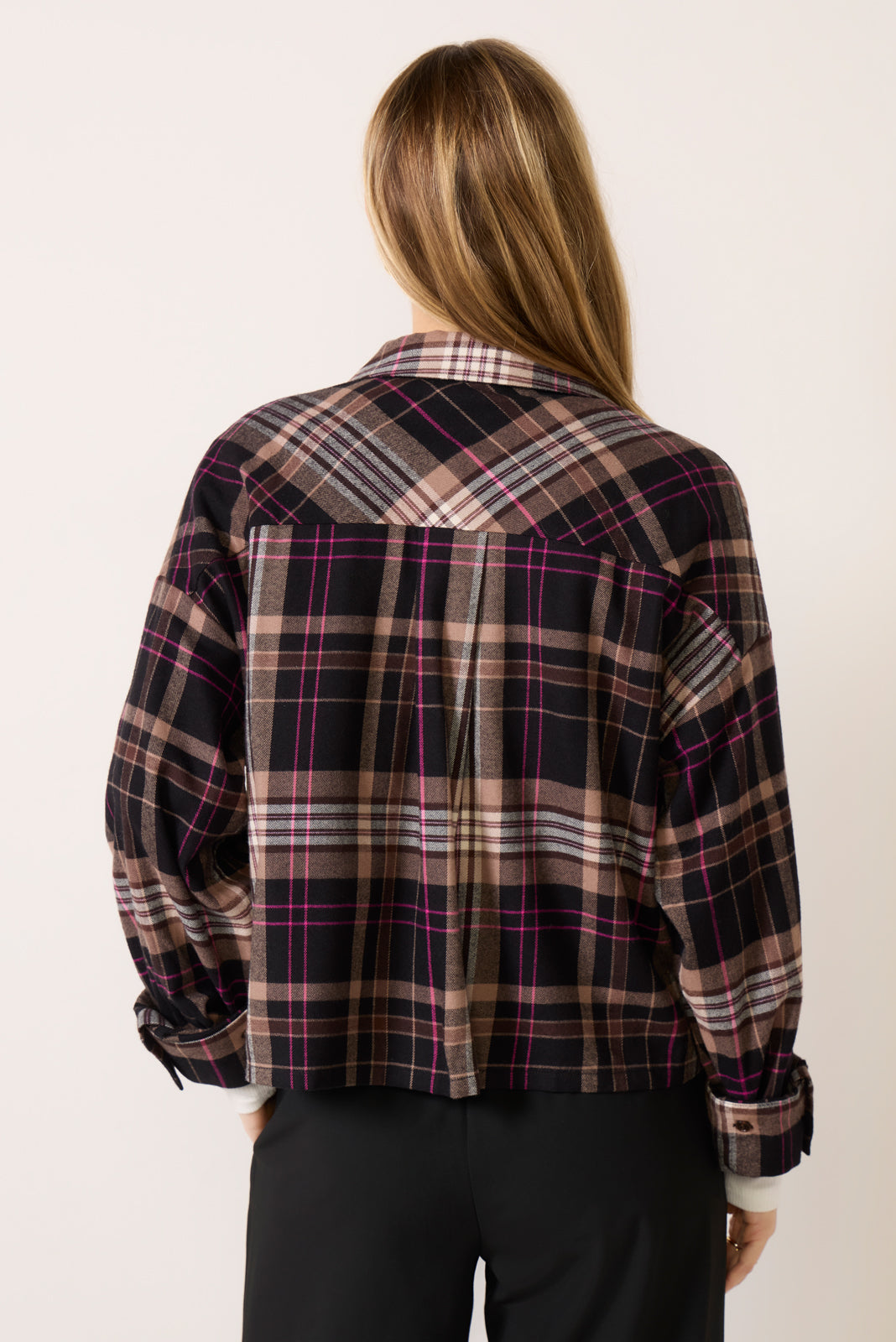 Aiden Crop Flannel Shirt