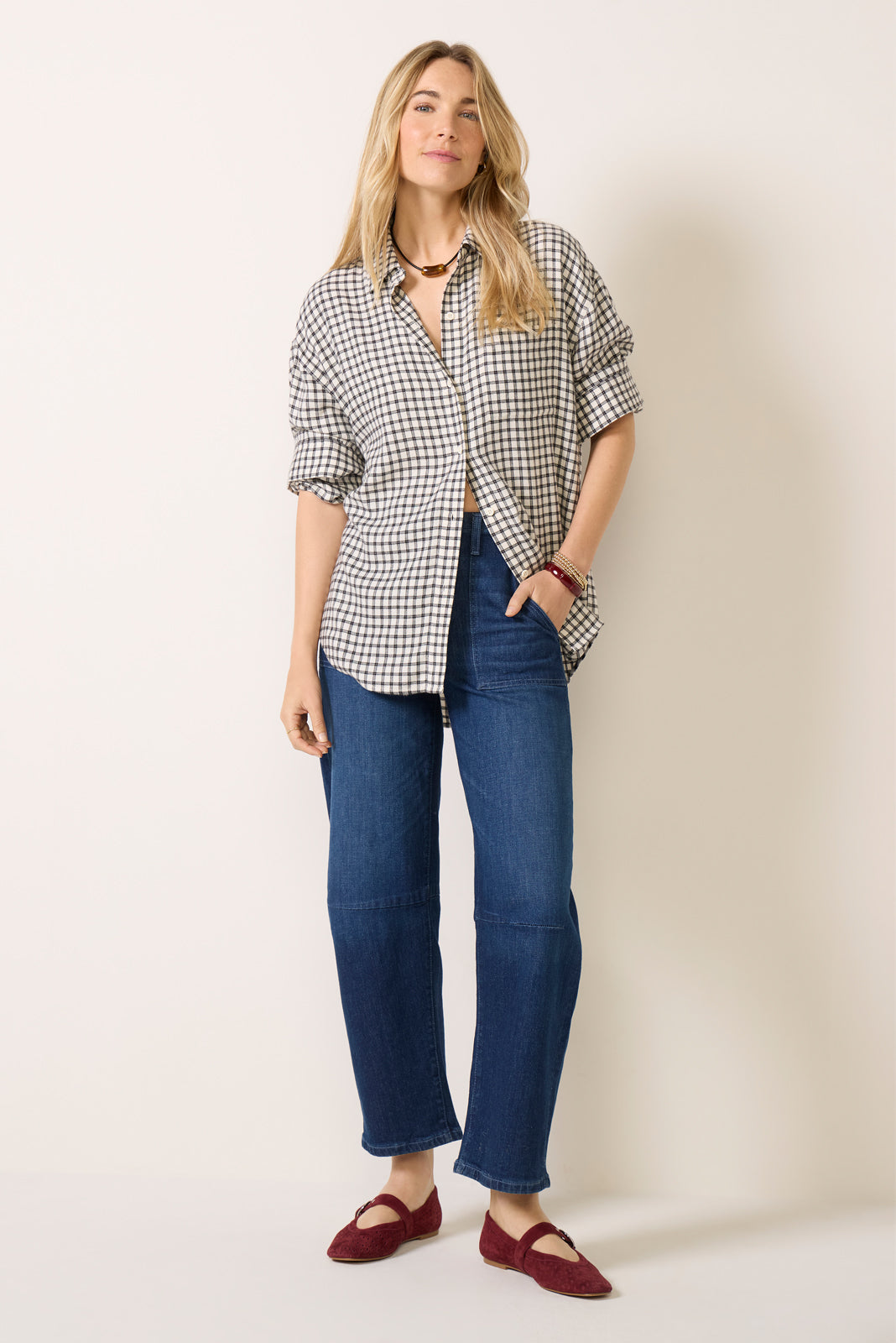 River Plaid Button Down