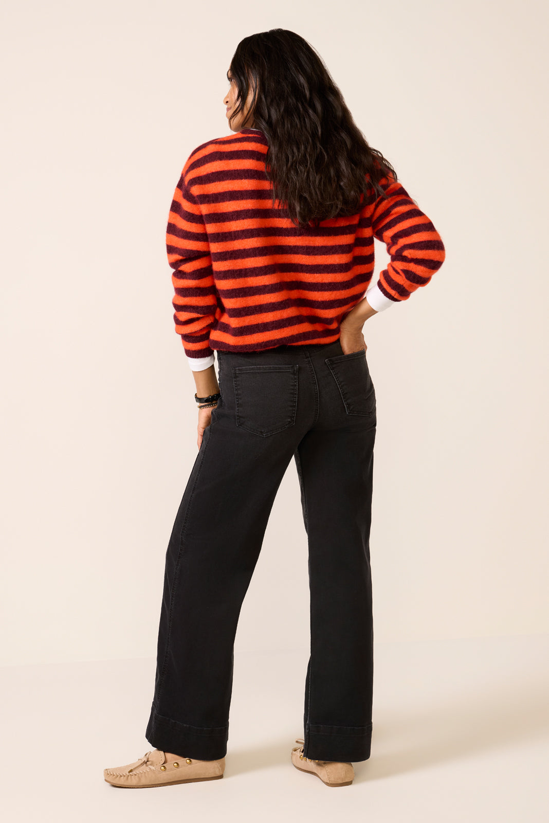 Meg Wide Leg 31` w Double Seaming Jean