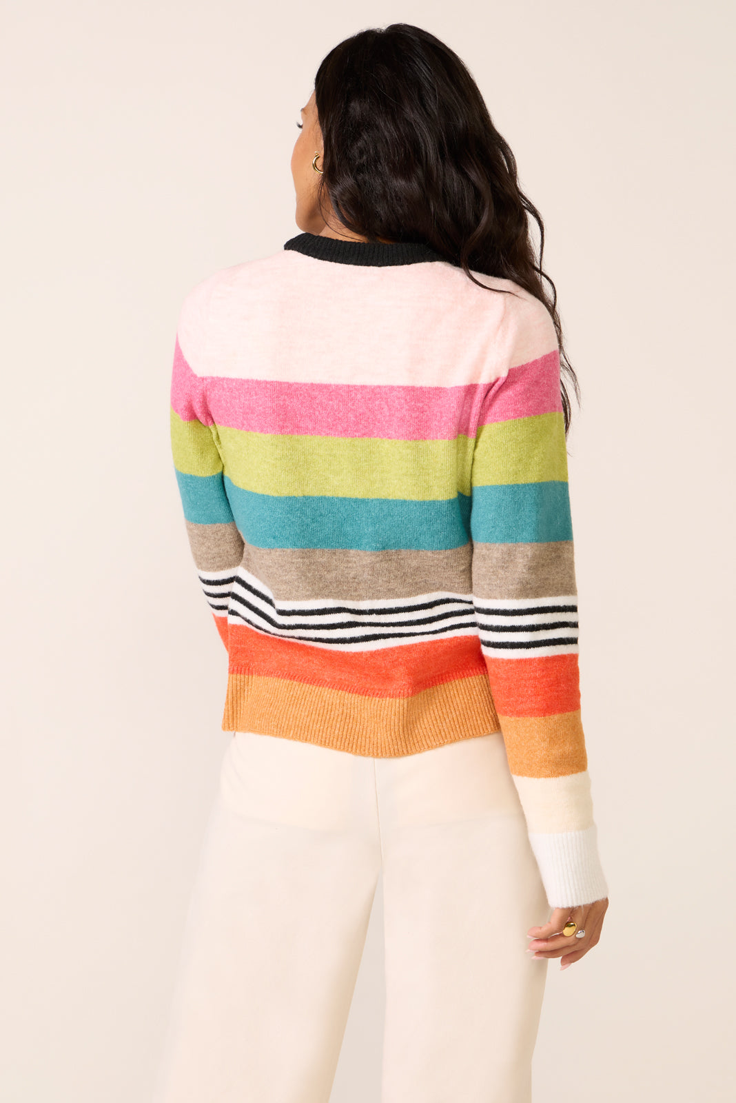 Stripe Cozy Knit Sweater