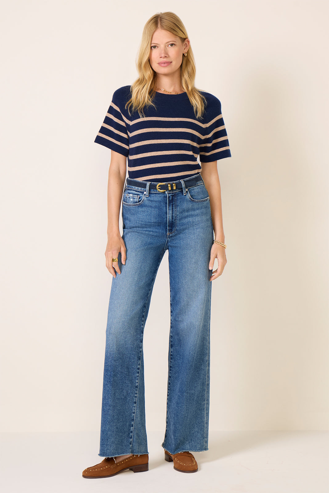 Katie Short Sleeve Raglan Cashmere Tee